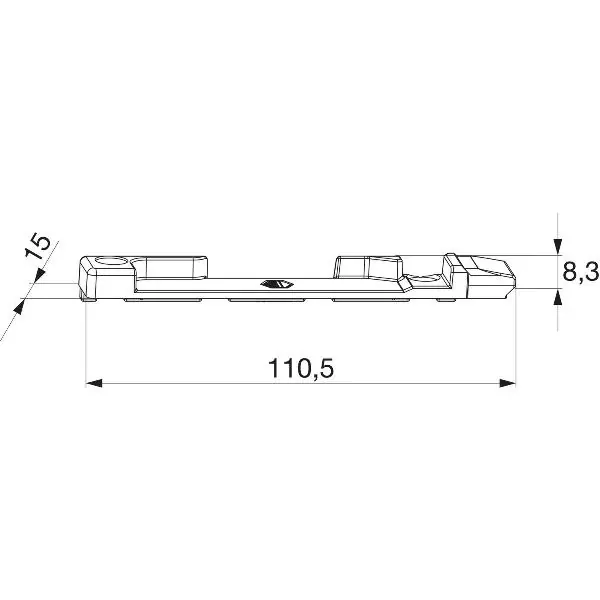 Sleva MACO sklopný uzávěr PVC 12/20-9, ALUPLAST/DECEUNINCK/GEALAN/KBE, levý (33323)