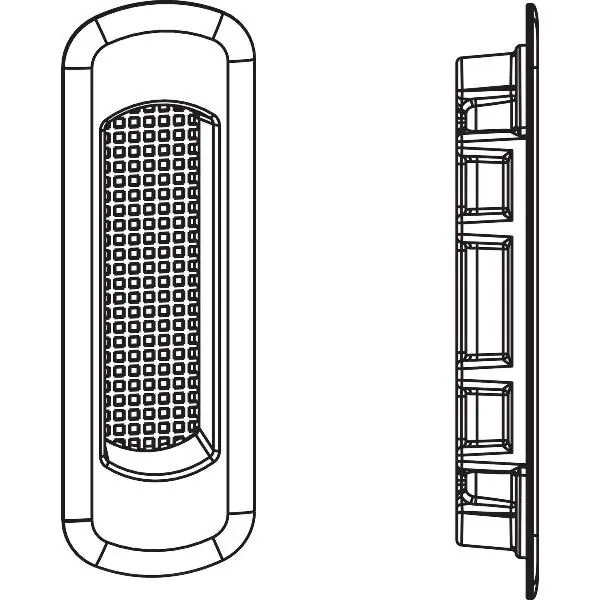 MACO HS úchytková mušle krátká 110 x 36 mm, h=13 mm, hliník bronz (358343) Vrácení Zdarma