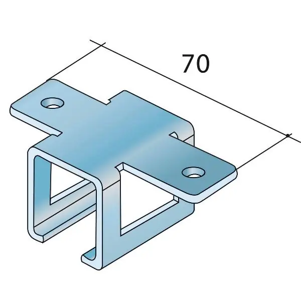 Ihned K Objednání Stropní držák S40/S80, 35,2 x 70 x 32 mm, pozinkovaná ocel