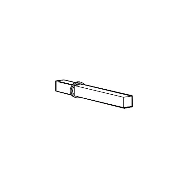 Akce DORMA čtyřhran PHT S 05, VK 8 x 8 mm, pro tl. dveří 60-105 mm, stříbrný