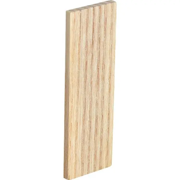Zasklívací podložka dřevěná lakovaná 80 x 30 x 4, natur Zlevněný
