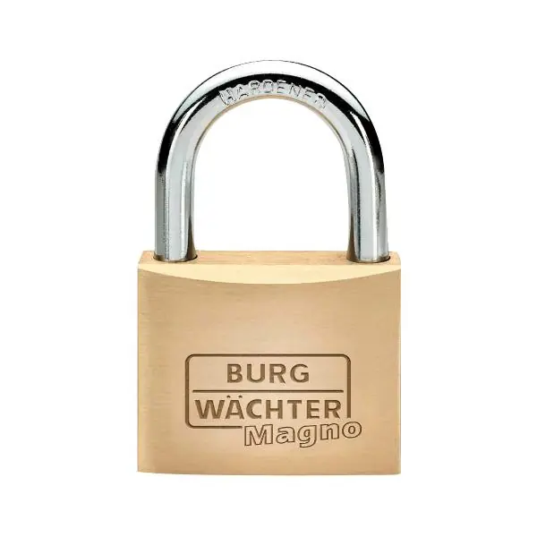 Autentický BURG-WÄCHTER visací zámek Magno 400E vysoký třmen, 40/65, různé zamykání SB