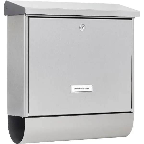 Přímo Od Výrobce BURG poštovní schránka INOXSTAR výška 395 mm - s novinovým boxem, nerezová ocel