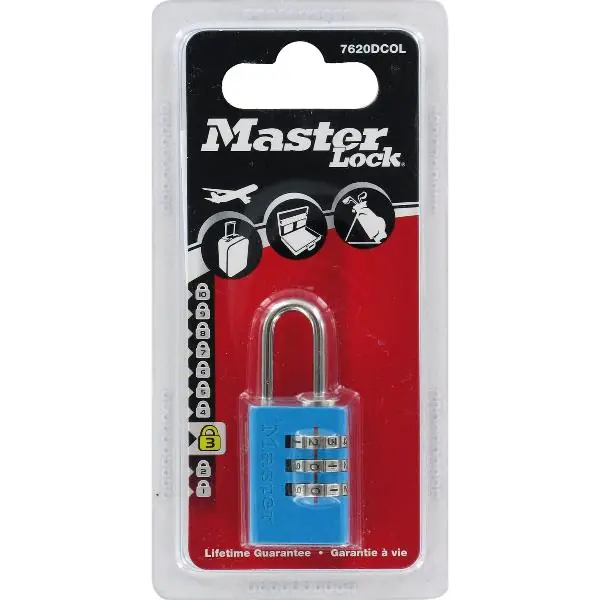 Zlevněný Visací zámek MASTER LOCK 7620 EURDCOLCC 20 mm, barevný, SB