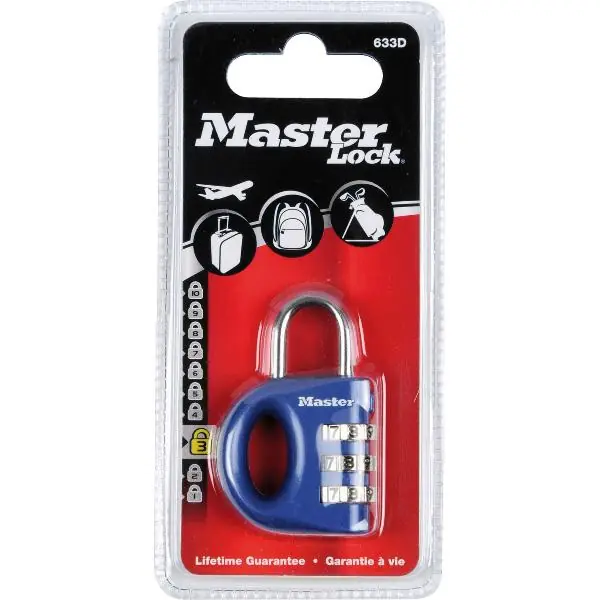 Odeslání Ihned Visací zámek MASTER LOCK 633 EURD numerický zámek, 32 mm, barevný, SB
