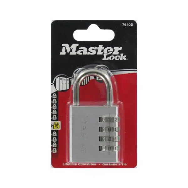 Ihned K Objednání Visací zámek MASTER LOCK 7640 EURD, numerický zámek, 40 mm, hliník povrch, SB