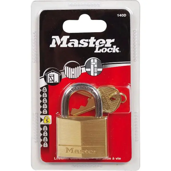 MASTER LOCK visací zámek 140 EURD mosaz, šířka 40 mm, různé zamykání SB Značkový