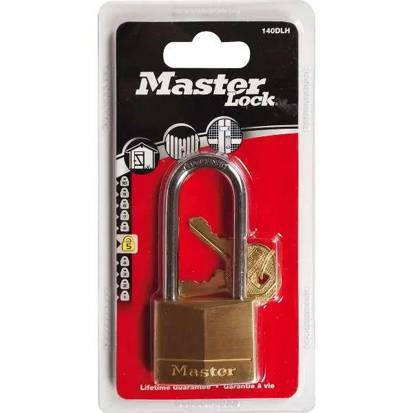 Aktuální MASTER LOCK visací zámek 140 EURDLH mosaz, šířka 40 mm, různé zamykání SB
