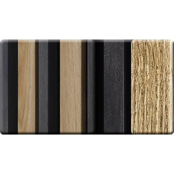 Časově Omezené KOSCHE akustický panel vzorek 3D Constanz bicolor / černá