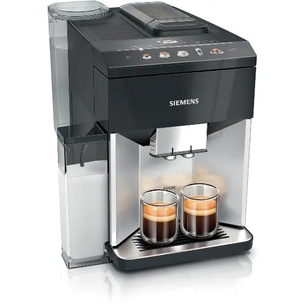 SIEMENS plně automatický kávovar TQ513D01, Daylight stříbrný/černý Vrácení Zdarma
