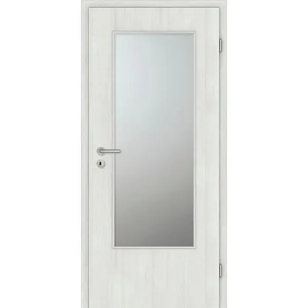 Jen Po Omezenou Doba DONAU Soft interier. dveře CPL Grigio Authentic podélně sklo/A PR 850/2030 mm