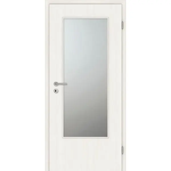 Rychlé Dodání DONAU Soft interier. dveře CPL Bianco Authentic podélně sklo/A PR 750/2030 mm