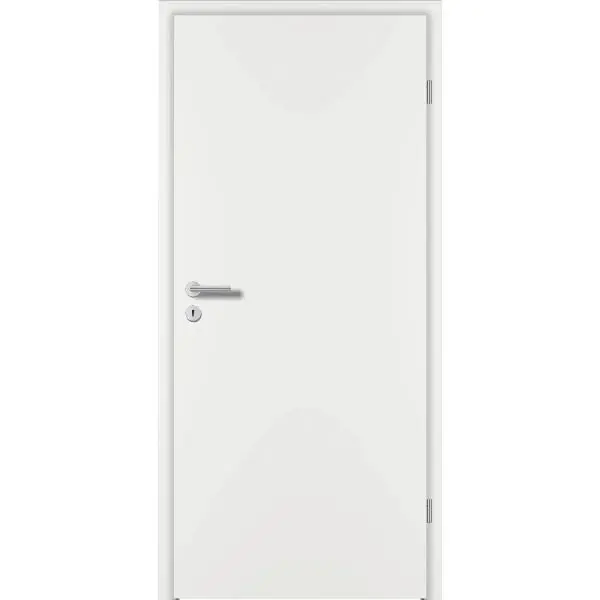 Omezená Nabídka DONAU Soft interiérové dveře CPL bílé 9016 plné levé rozměr 650/2030 mm