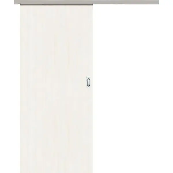 Výprodej DONAU Soft posuvné dveře set CPL Authentic bílé podélně, 820x2070 mm