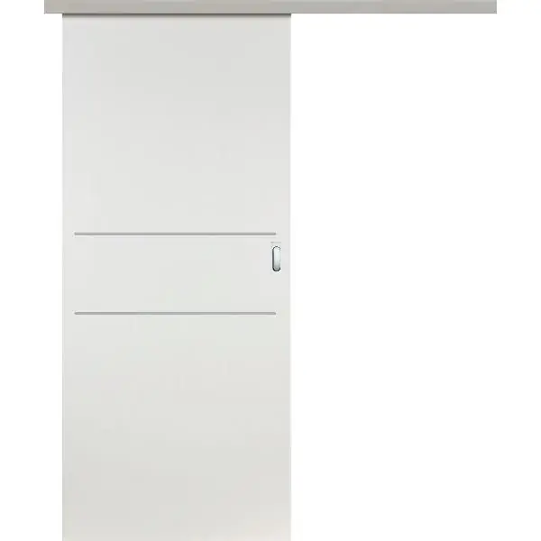 Zlevněný DONAU Soft posuvné dveře set CPL bílá RAL 9016, 2 dekor.lišty, 820x2070 mm