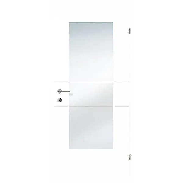 Odeslání Ihned SOLIDO Smart interiér dveře CPL brilant bílé 2 lišty skl.v. Pr 750/2030 mm