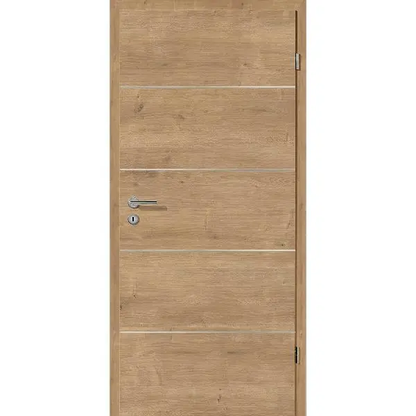 SOLIDO Smart interiér dveře CPL dub sukovitý příčně, 4 lišty pl. Le 950/2030 mm Tovární Cena