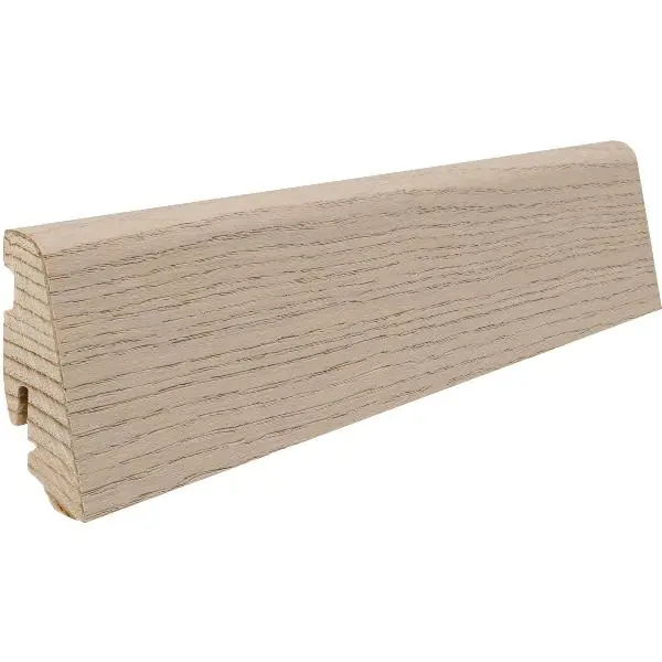 Cenový Hit HARO masivní soklová lišta dýhovaná 19x58, dub pískově šedý struktur. naturaDur