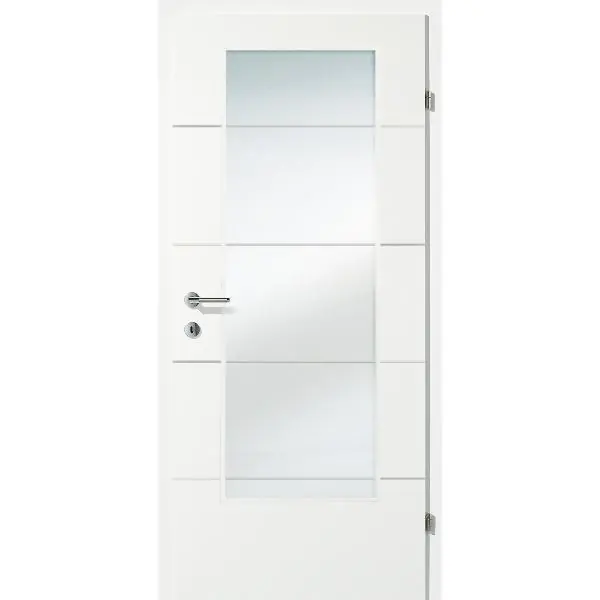 SOLIDO Smart interiér dveře CPL brilant bílé 4 lišty skl.v. Pr 750/2030 mm Levný
