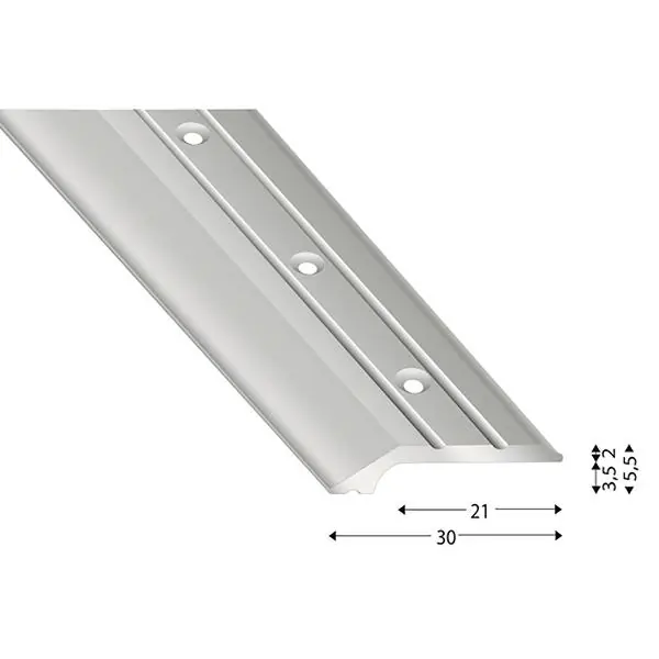 Vysoce Kvalitní Přechodový profil 201 k přišroubování 30 x 1000 mm hliník elox