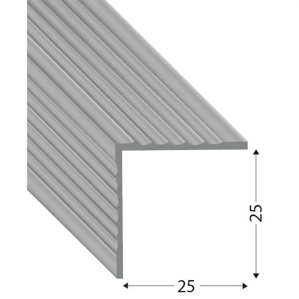 Finální Výprodej Stěnový hranový profil PVC bílý, 25 x 25 mm, 1500 mm