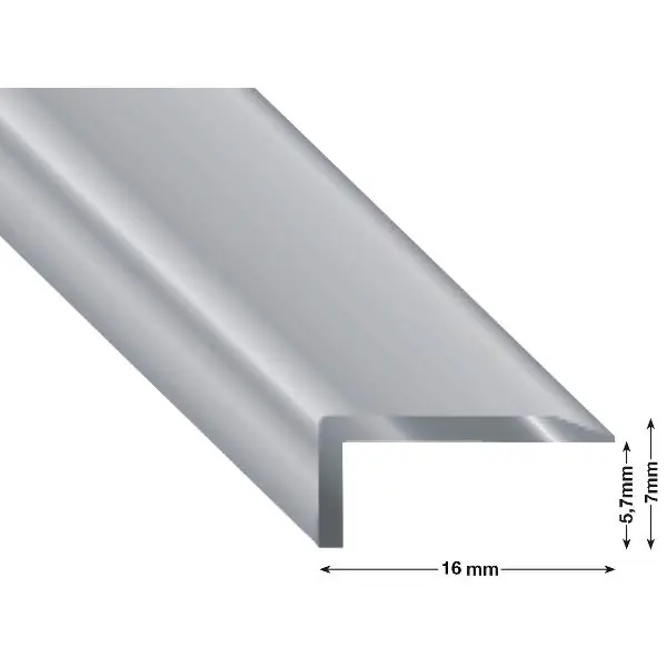 Rohový zakončovací profil Click Sheets 2700 mm, hliník stříbrný elox Novinka