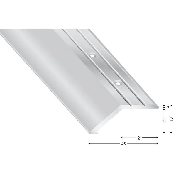 Přechodový profil 201 15 samolepicí 45 x 1000 mm hliník stříbrný Novinka