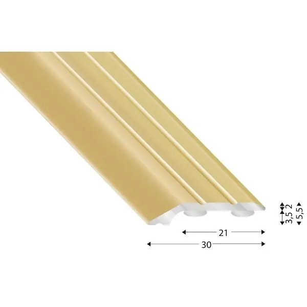 Přechodový profil 201 samolepicí 30 x 2700 mm hliník písek Ověřený