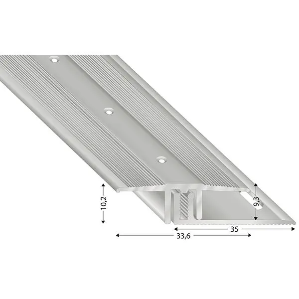 Přechodový profil 2700 mm stříbrný elox Značkový