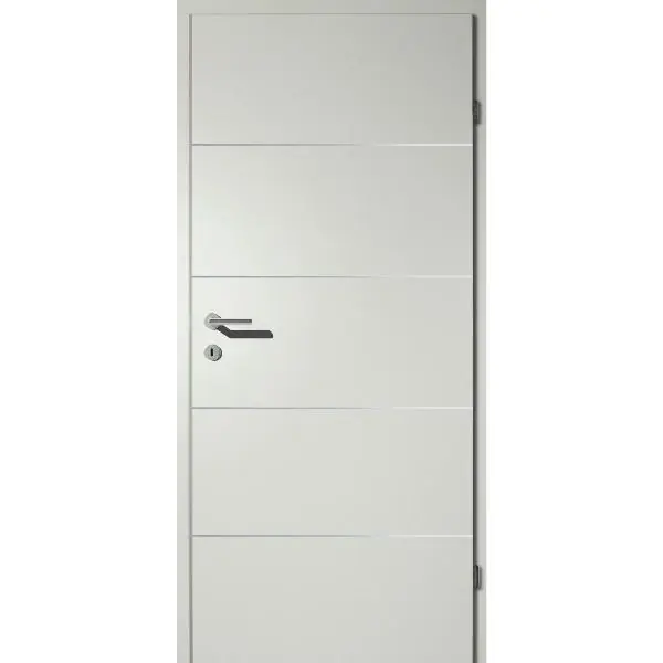 SOLIDO Smart interiér dveře CPL mlhavě šedé, 4 lišty pl. Pr 1050/2030mm Nakupujte Hned