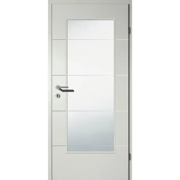 SOLIDO Smart interiér dveře CPL mlhavě šedé skl.v. Le 950/2030 mm Ověřený