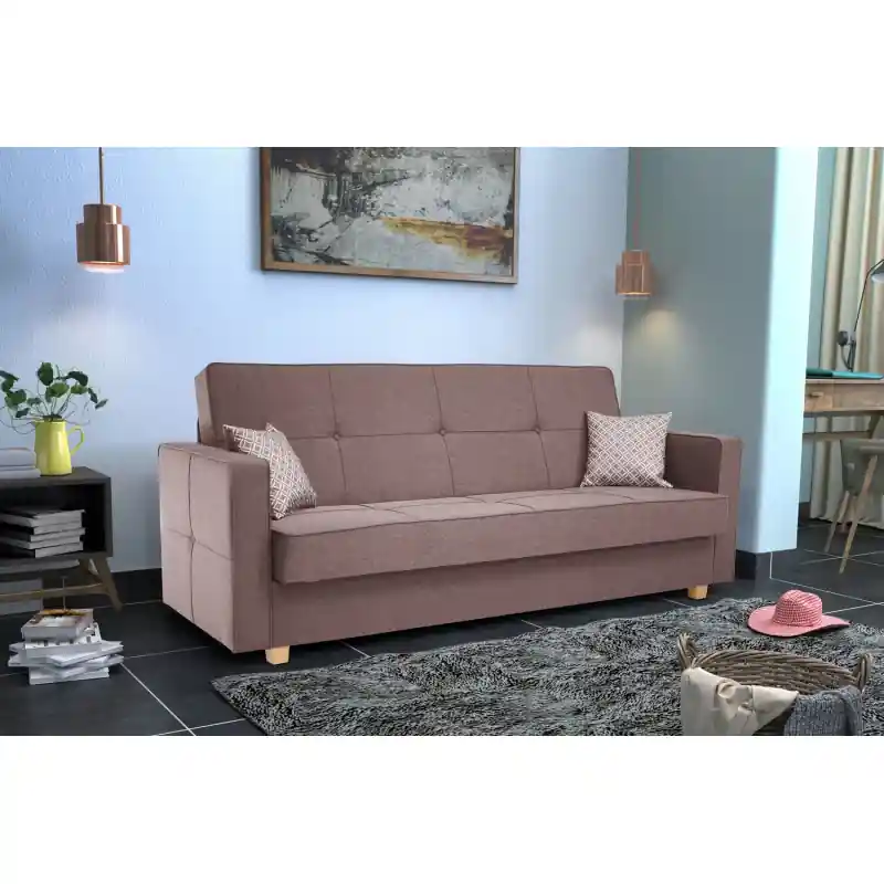 Elegantní retro pohovka MARTHA - hnědá Značkový