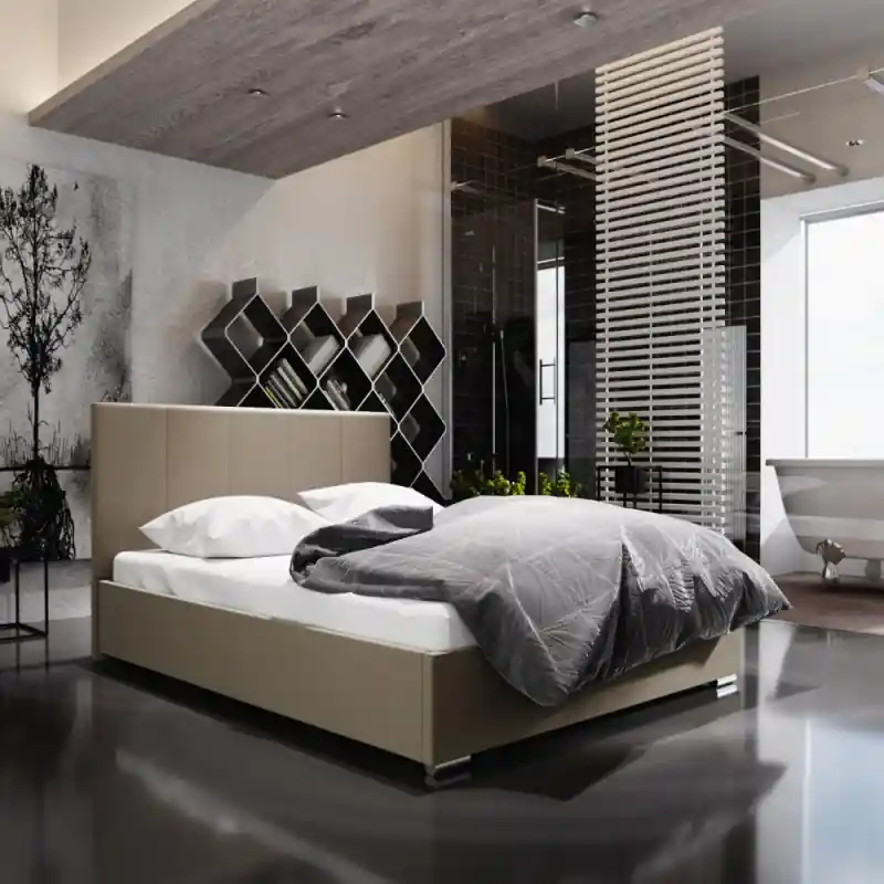 Manželská postel 180x200 FLEK 6 - béžová Přímo Od Výrobce