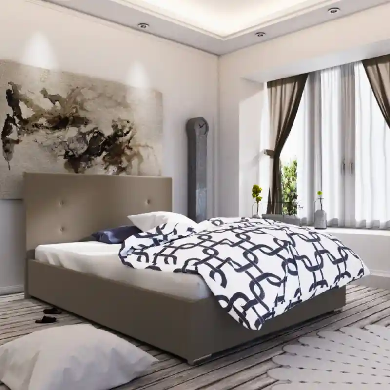 Manželská postel 180x200 FLEK 3 - hnědá Finální Výprodej