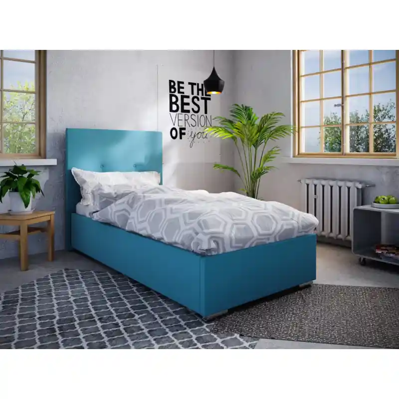 Jednolůžková postel 90x200 FLEK 2 - modrá Horká Nabídka