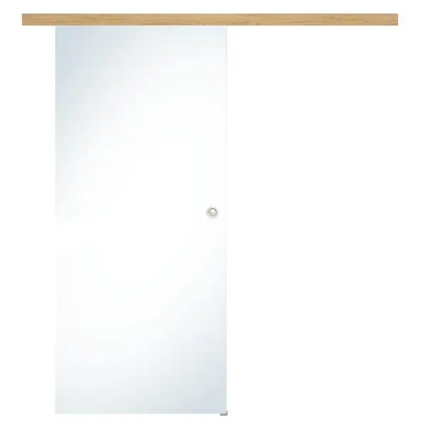 Sada skl. posuv. dveří čiré sklo, 820x2100mm, Inlay CPL dub, zapušt.úchyt stř. Doprava Zdarma
