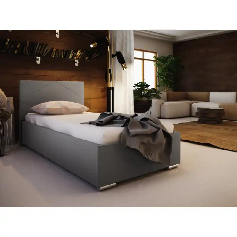 Přímo Od Výrobce Jednolůžková postel 90x200 FLEK 5 - šedá