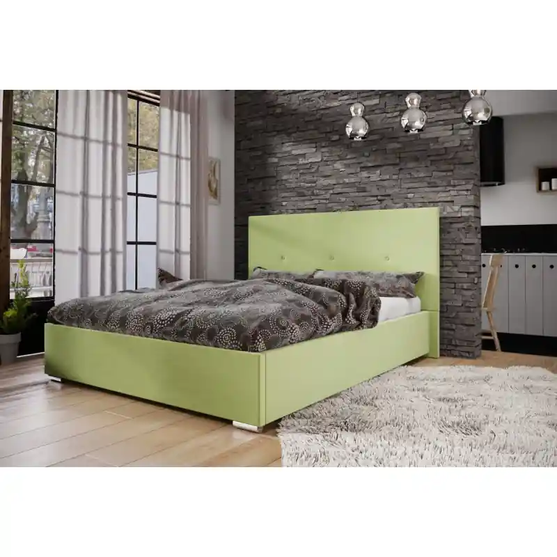 Manželská postel 180x200 FLEK 2 - žlutozelená Akční Nabídka