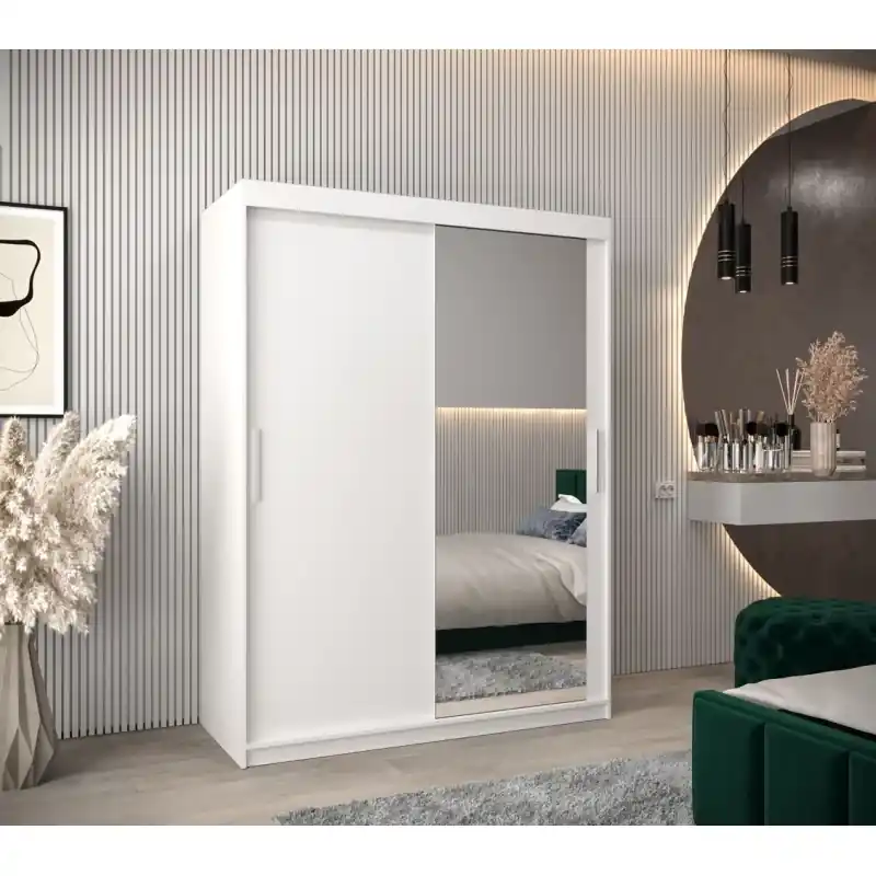 Sleva Skříň s posuvnými dveřmi v šířce 150 cm TIMEA 2 - bílá