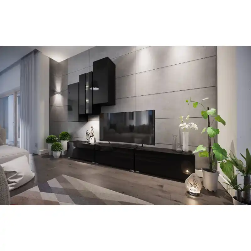 Oblíbený Moderní obývací sestava BRADT 5 - černá