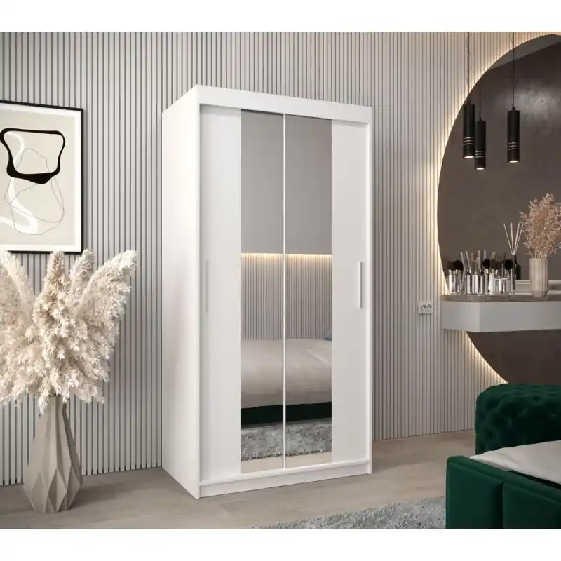 Expresní Doručení Skříň s posuvnými dveřmi v šířce 100 cm TIMEA 1 - bílá
