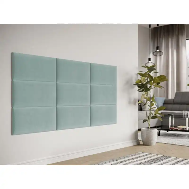 Dokud Zásoby Vydrží Čalouněný nástěnný panel 60x30 PAG - tyrkysová