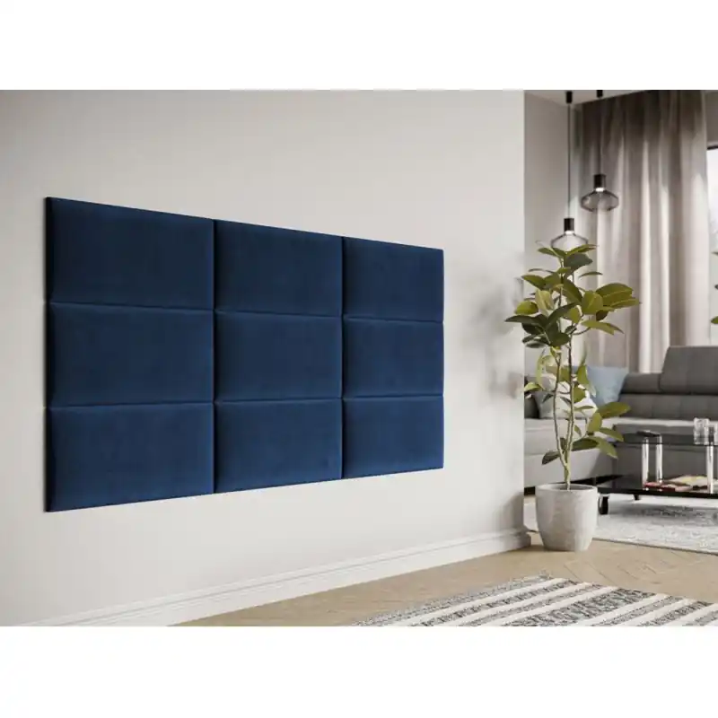 Čalouněný nástěnný panel 60x30 PAG - modrá Nízká Cena
