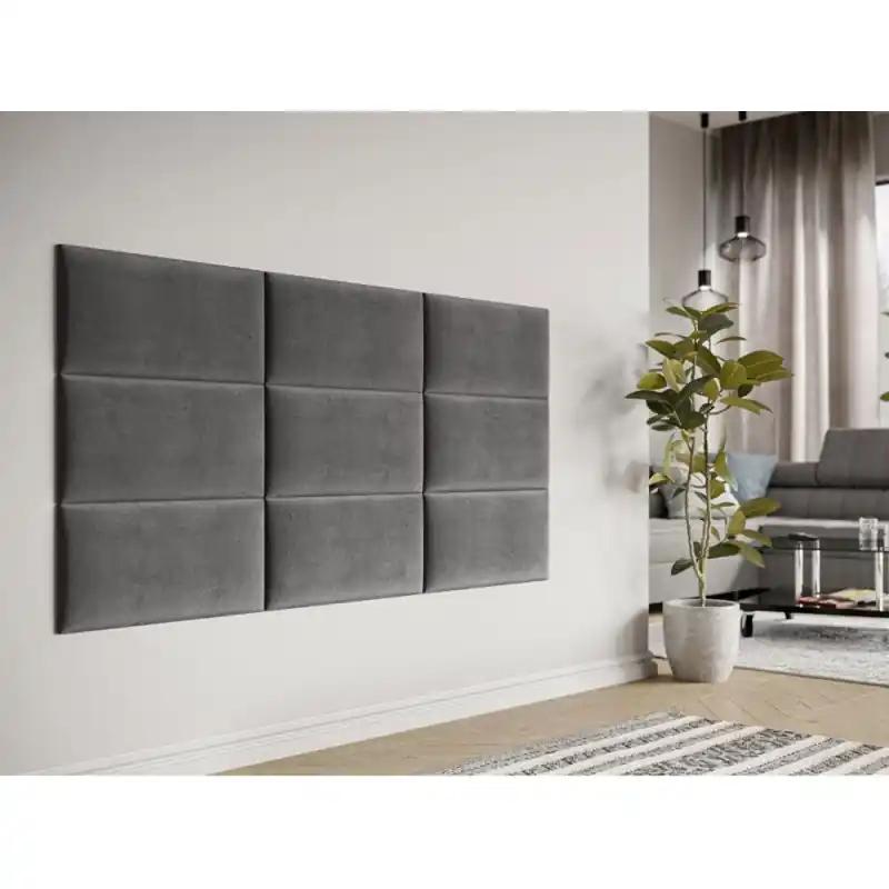 Čalouněný nástěnný panel 60x30 PAG - šedá Vysoce Kvalitní