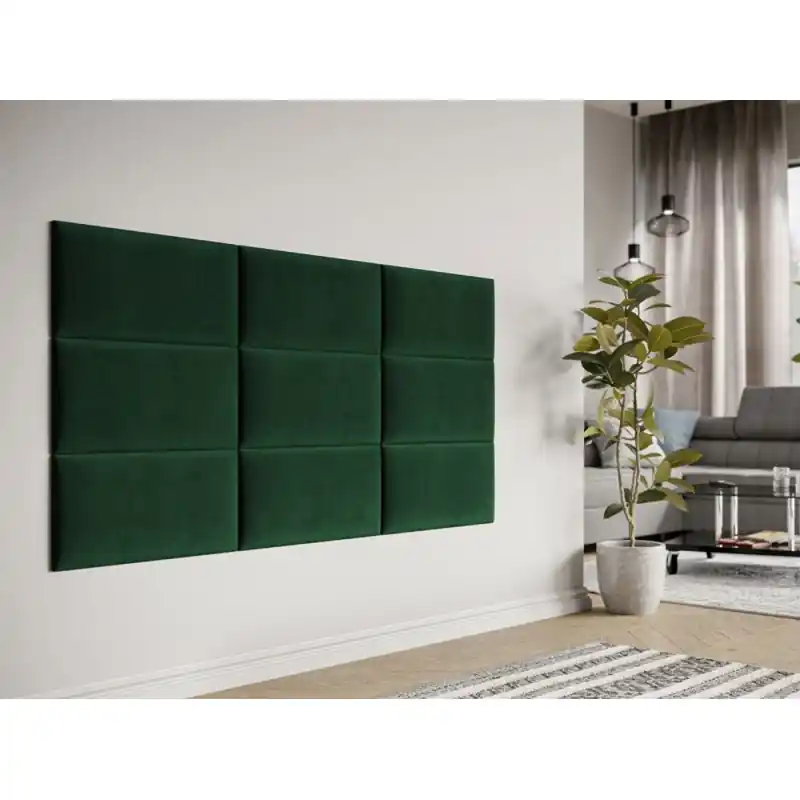 Levný Čalouněný nástěnný panel 60x30 PAG - zelená