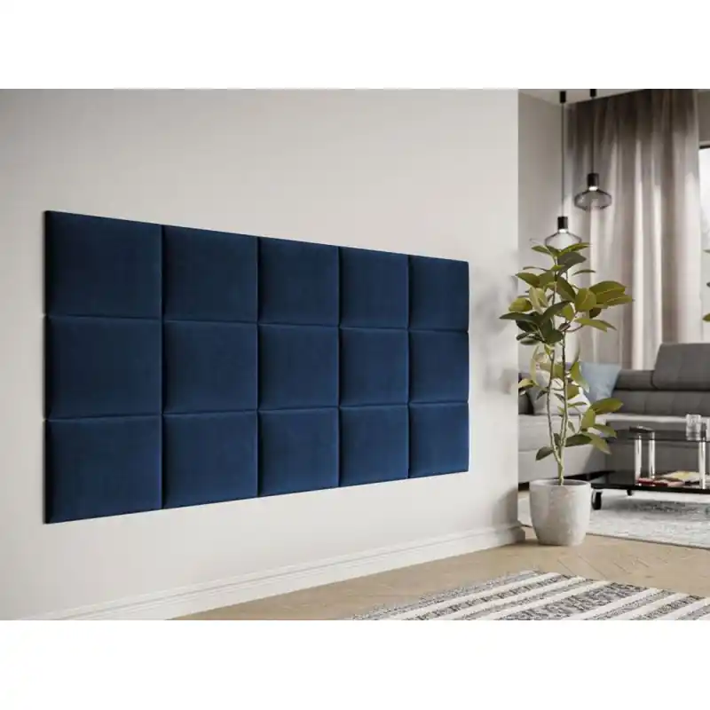 Čalouněný nástěnný panel 40x30 PAG - modrá Značkový