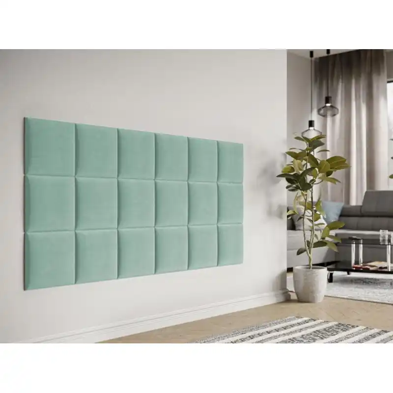 Čalouněný nástěnný panel 30x30 PAG - tyrkysová Nejprodávanější