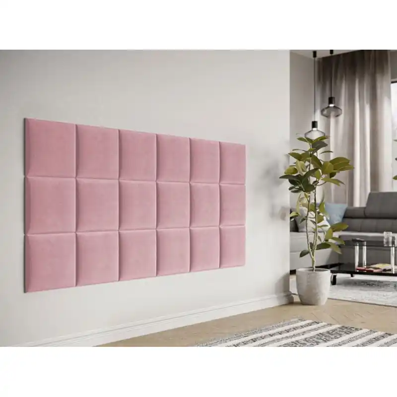 Cenová Bomba Čalouněný nástěnný panel 30x30 PAG - růžová