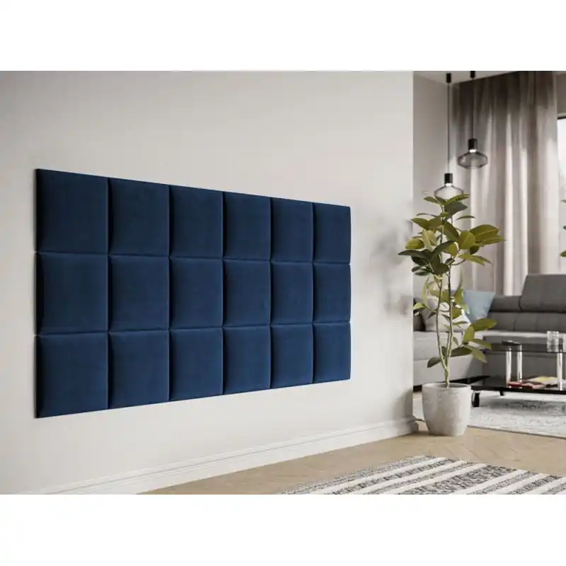 Čalouněný nástěnný panel 30x30 PAG - modrá Víkendová Akce