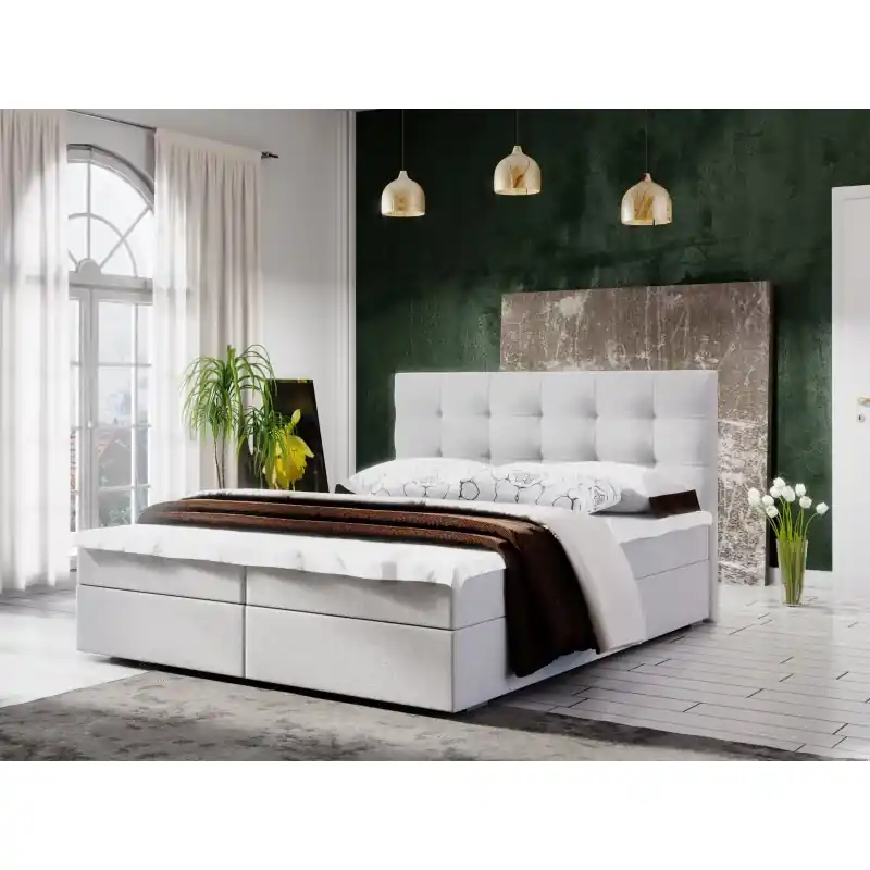 Oblíbený Moderní postel 160x200 STIG II s úložným prostorem - béžová
